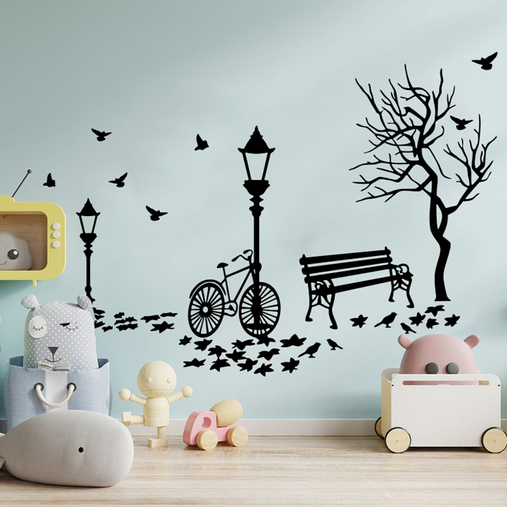 Modern Autumn Landscape Bike T - Baby Nursery Wall Lights recension och pris