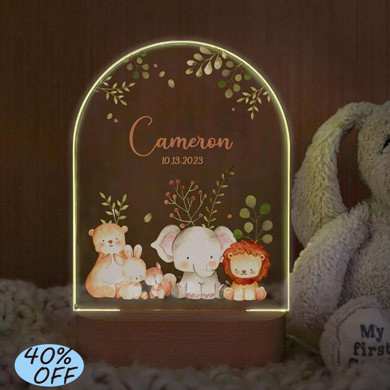 Custom Name Baby Night Light P - Baby Nursery Boy recension och pris