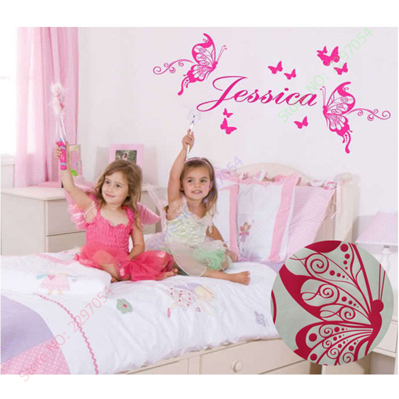 New Butterflies Personalized N - Baby Girl Nursery Quotes recension och pris