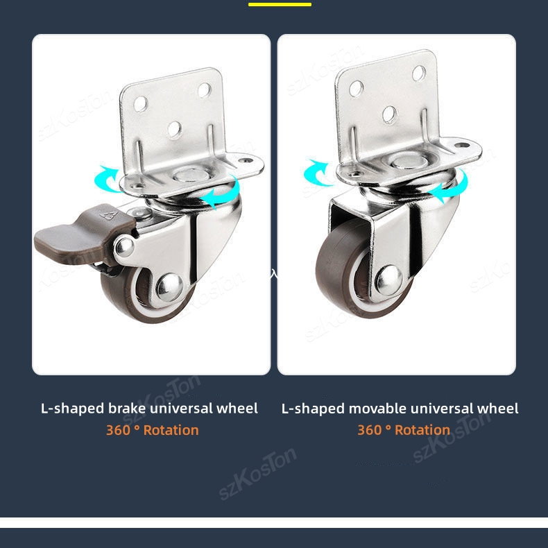 4pcs L-shaped Furniture Caster - Baby Nursery Trolley recension och pris