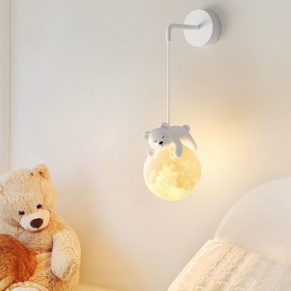 Cute Animal Wall Lamp White Ra - Baby Nursery Wall Lights recension och pris