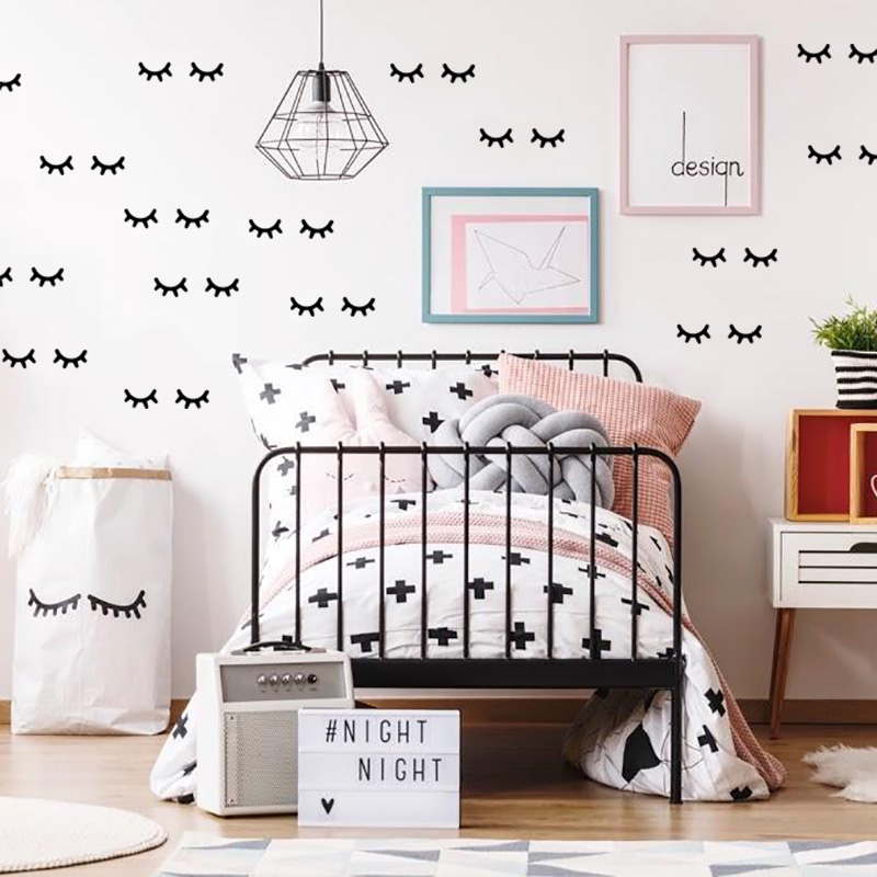 Kids Room Decoration  Eyelash  - Baby Girl Nursery Quotes recension och pris