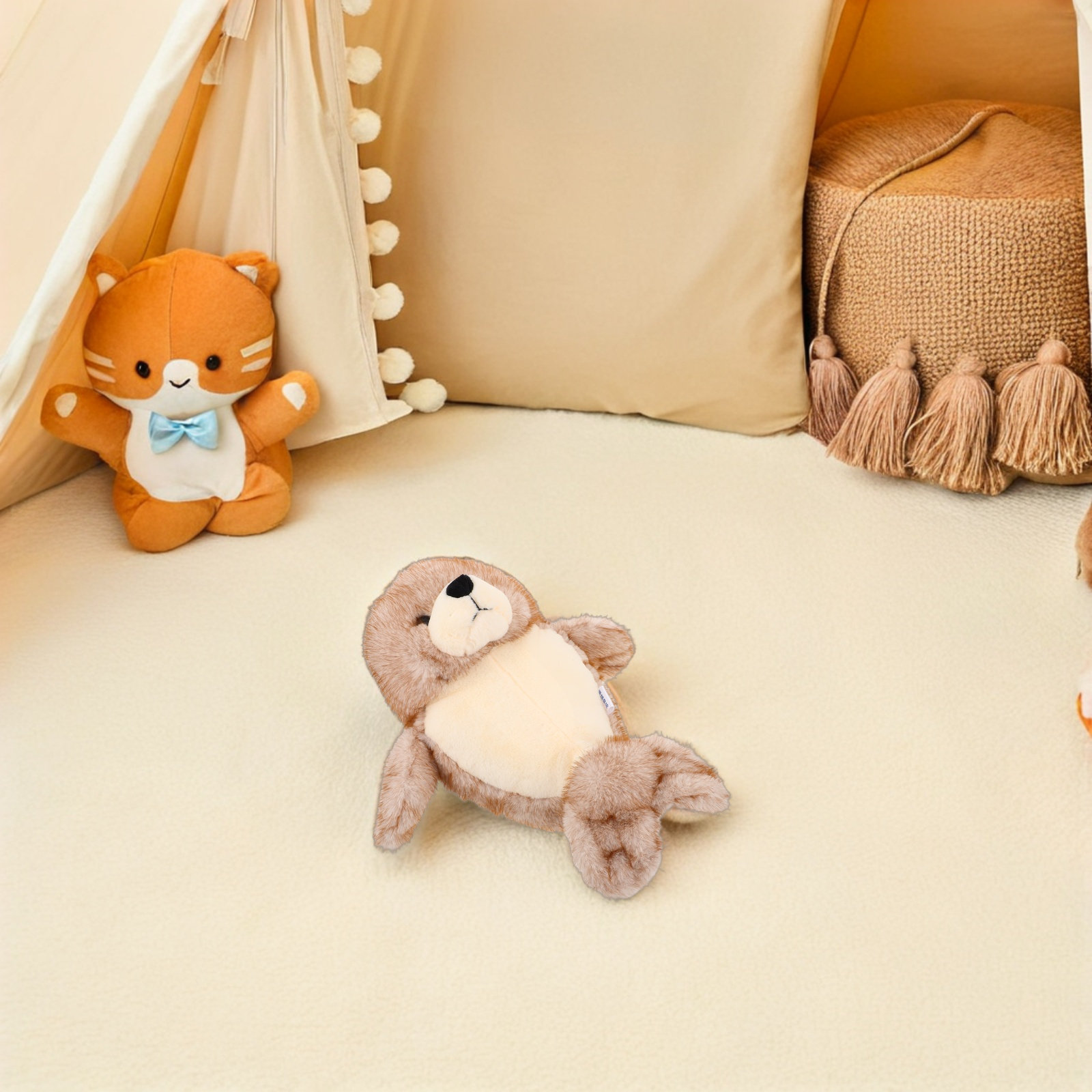 Seal Stuffed Animal Soft Cuddl - Baby Nursery Decor Girl recension och pris