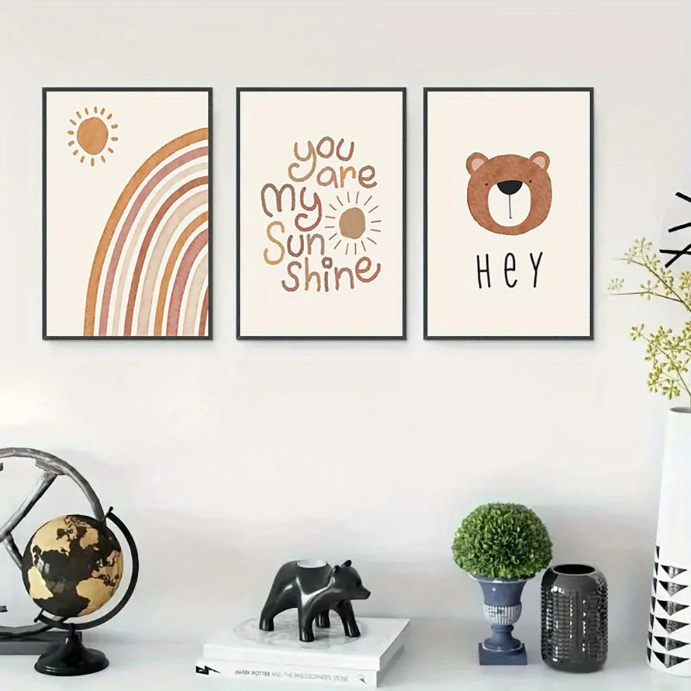 (No frame)3pcs Canvas Art Set, - Baby Nursery Frames recension och pris